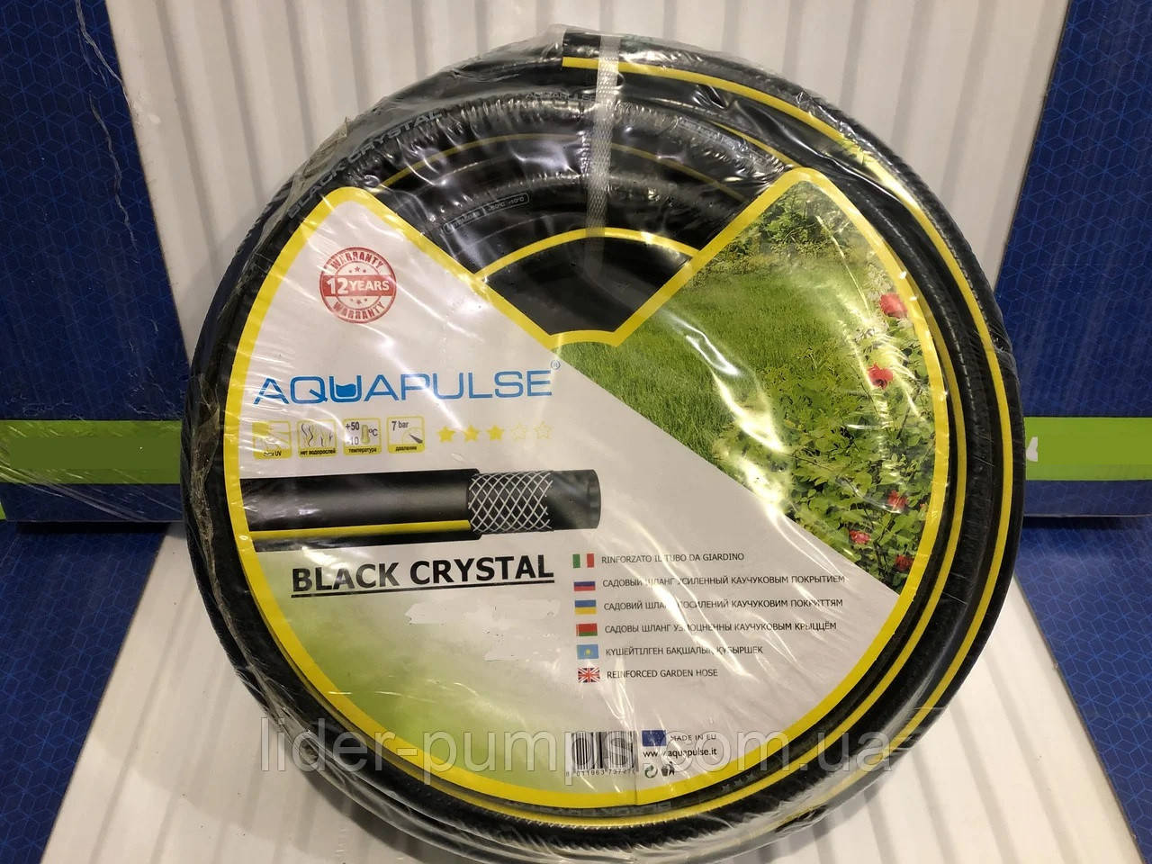 

Шланг для полива BLACK CRISTAL 3/4" (бухта 25 м.) FITT