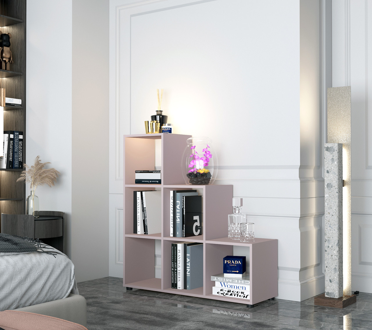 Стелаж Doros Степ 3х3 Кашемір відкритий 102.6х28.8х106.1 (41516163) 2