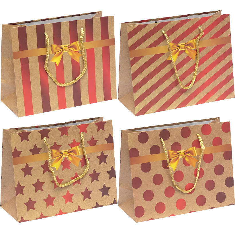 

Пакет подарочный 11,4х14,6х6,4см КРАФТ KPC1305-1308 - Минимальный заказ 12 шт.