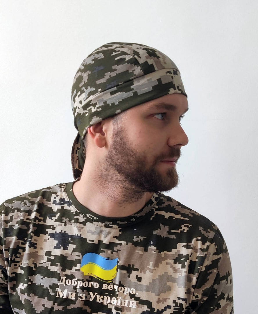 

Бандана камуфляжный пиксель 100% хлопок камуфляжная бандана универсальный размер