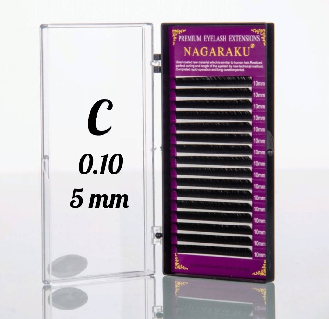 

Ресницы Nagaraku 0.10C - 5 мм