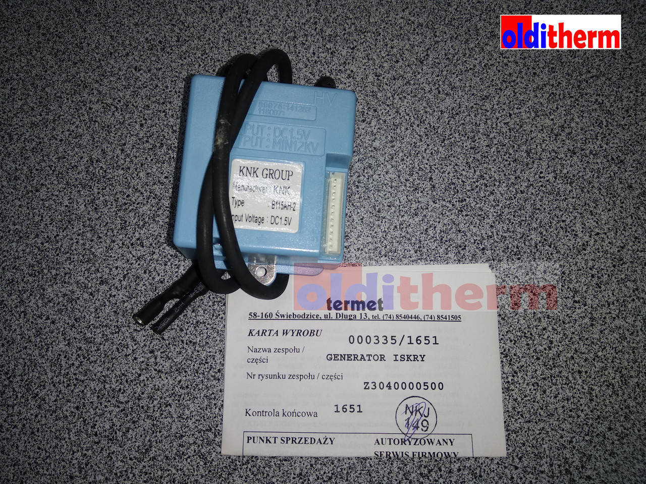 

Блок розжига тип B115AH-2. для Termet 19-00 Aquaheat electronic, 19-02