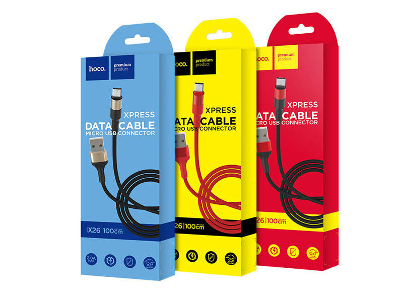 

Кабель USB - micro USB 1м Hoco (уп. 30шт) X26 300шт 9090