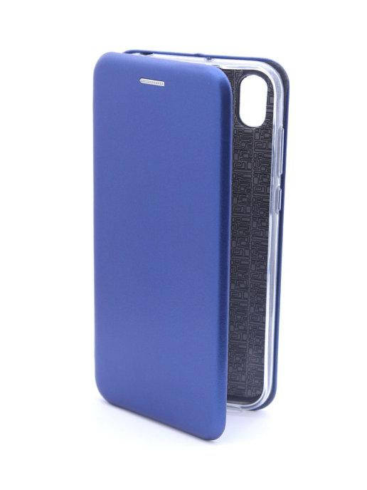 

Чехол-книжка Honor 8s Синий цвет \ чехол-книга huawei honor 8s магнитная есть отдел для карты