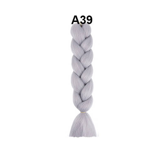 

Канекалон Meili однотонный Серый 65 см 100 грамм A-039