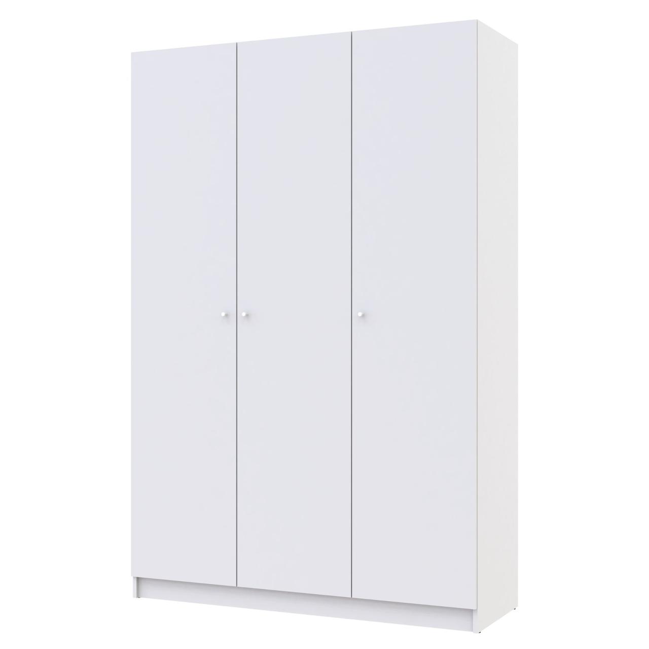 Шафа для одягу Doros Промо Білий 3 ДСП 135х48х204 (80737071) 2