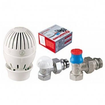 

Комплект кранов с термостатической головкой Giacomini 1/2" R470Fx033 угловой