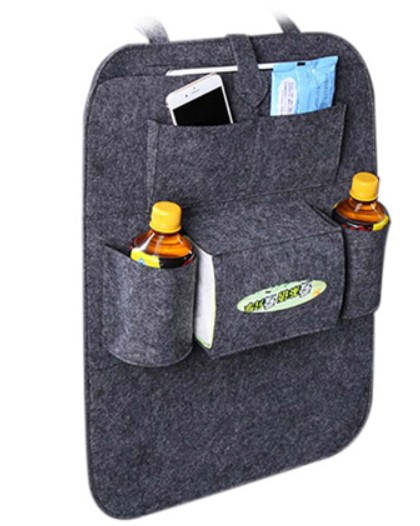 

Органайзер для спинки сиденья автомобиля Vehicle mounted storage bag т.серый