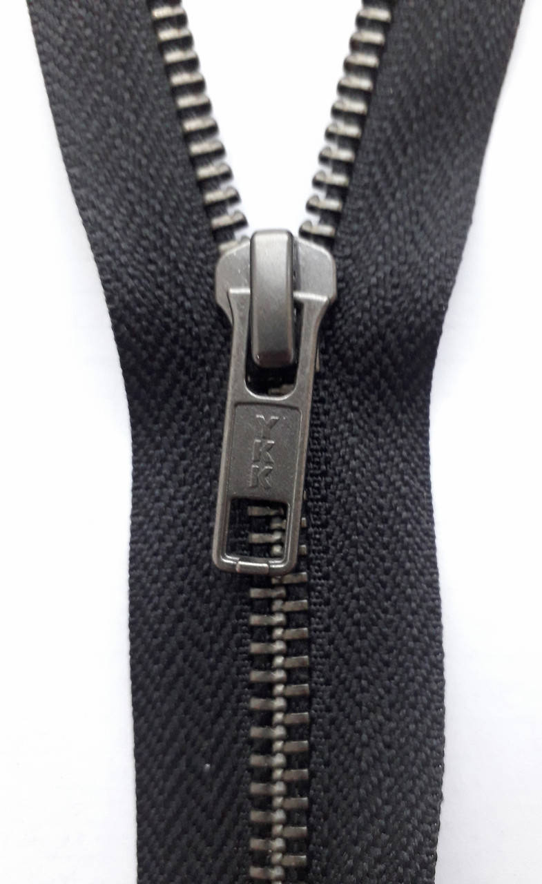 

Молния YKK №5 RGTH ( темный никель) рулонная металлическая, Черный