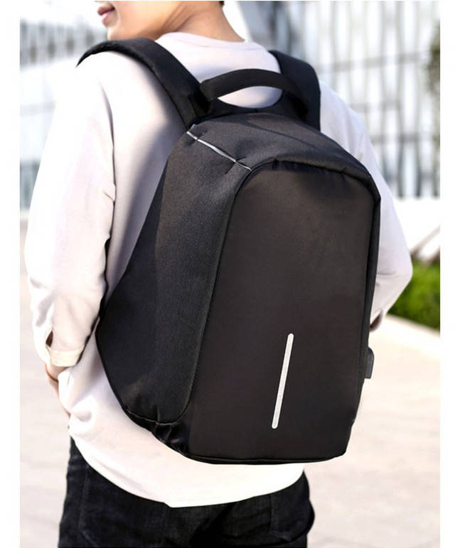 

Рюкзак антивор Bobby Anti-theft with USB port на 17 дюймов Черный, Серый