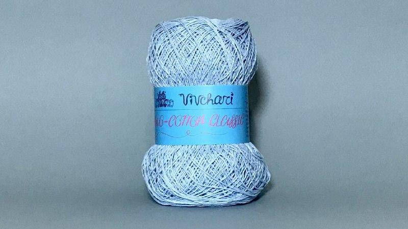 

Пряжа хлопковая Vivchari Ethno-Сotton Classic, Color No.015 голубой