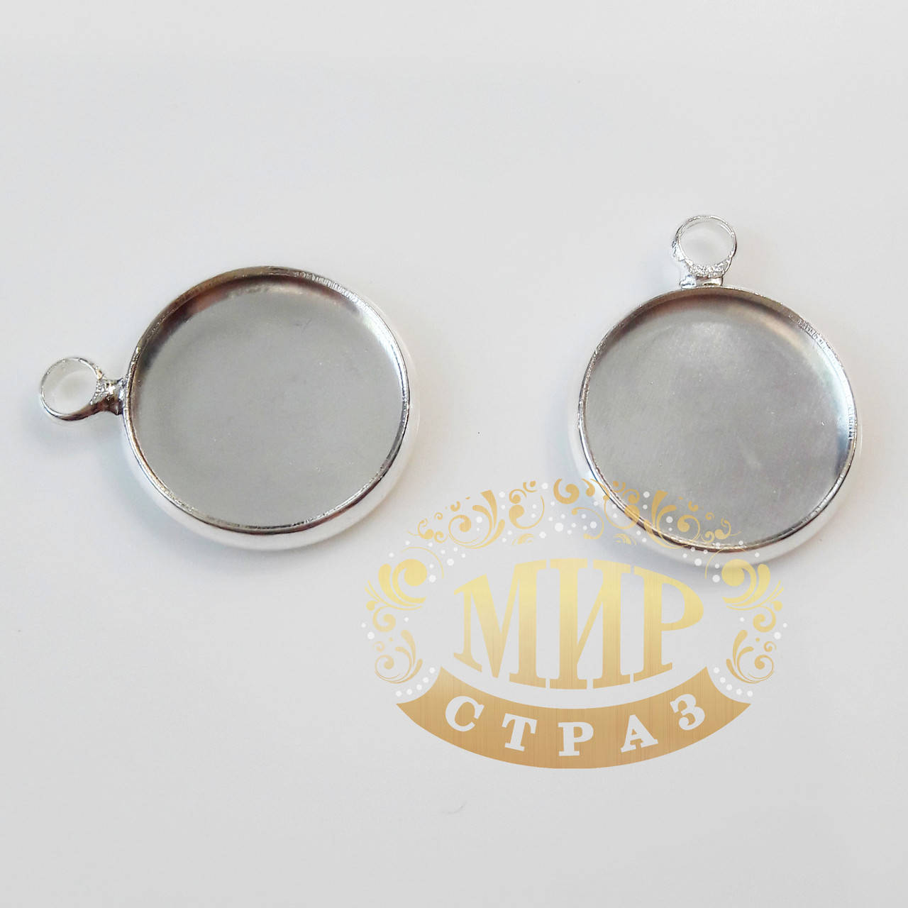 

Швенза-основа для сережек с колечком, Размер ложа 14мм, 1шт