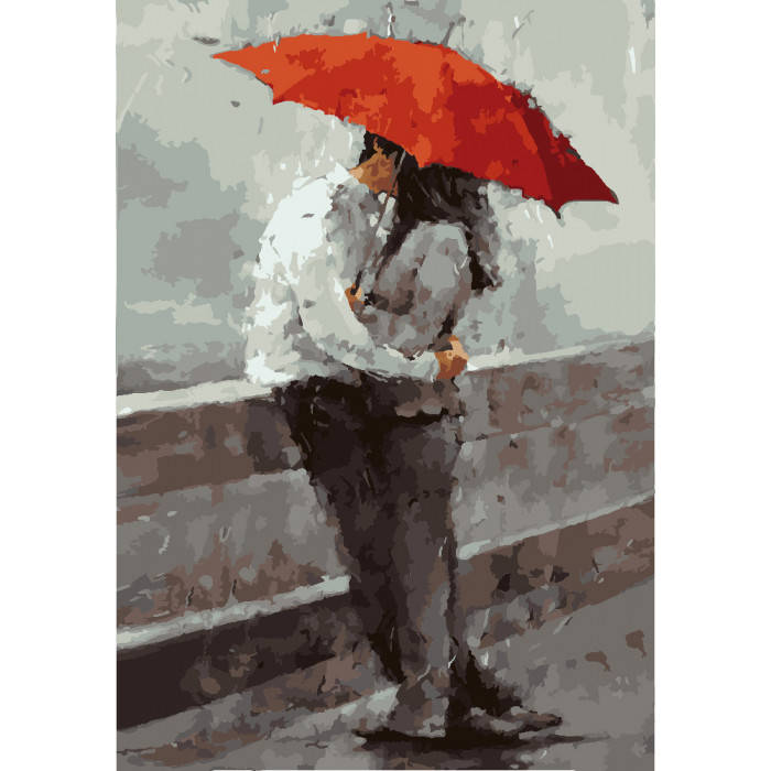 

Картины по номерам 35×50 см. Идейка (без коробки) Первый поцелуй (КНО 2647)