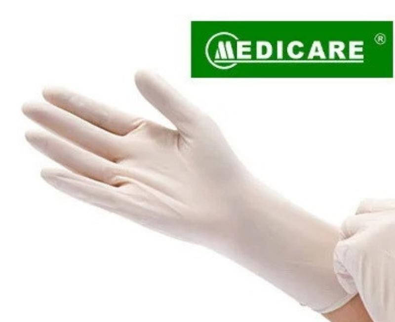 

Перчатки Medicare ЛАТЕКСНЫЕ, БЕЗ Пудры (неприпудренные) размеры M, L