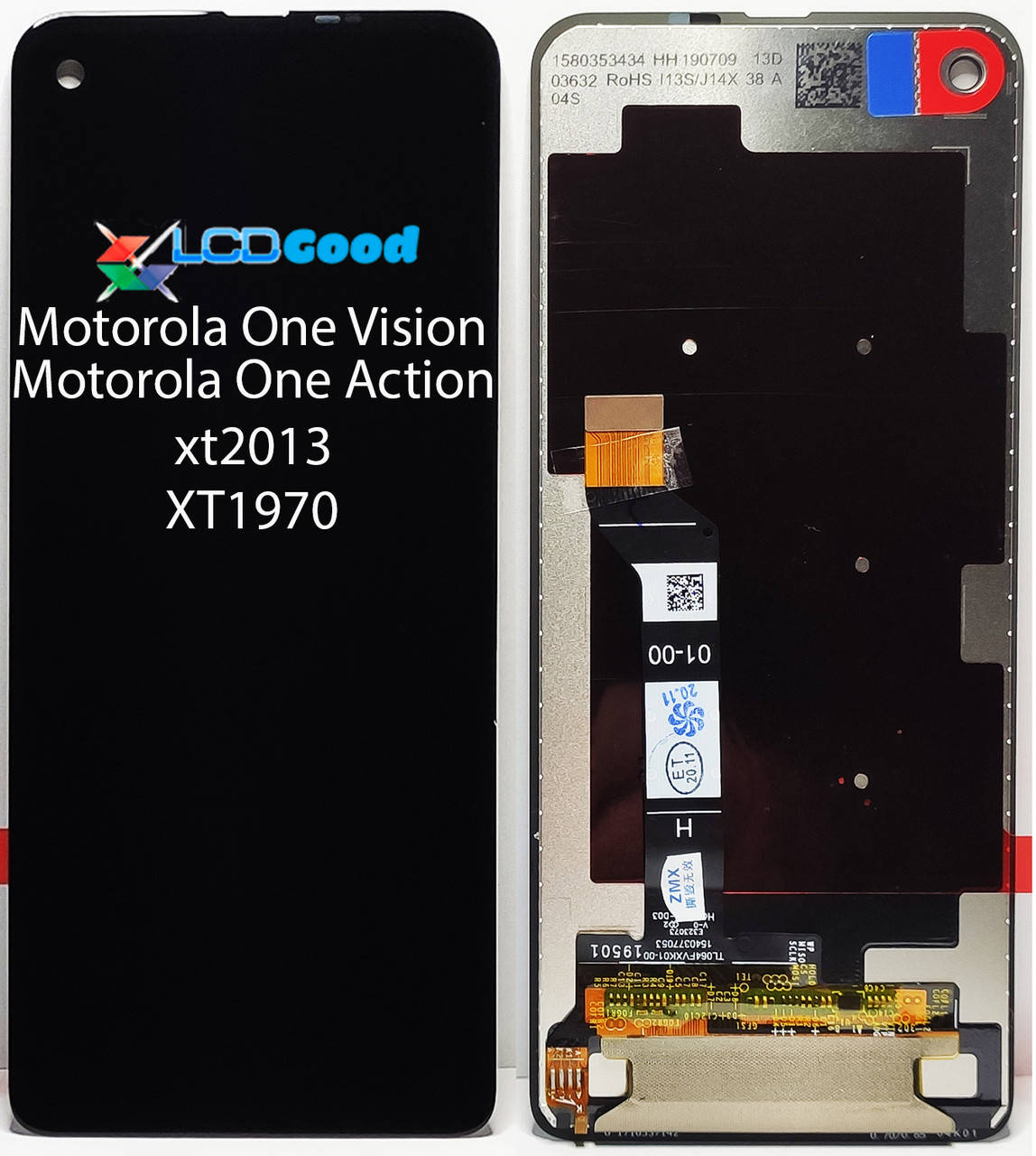 

Модуль ( дисплей + тачскрин ) Motorola One Action XT2013 / One Vision XT1970 Чорний, Черный