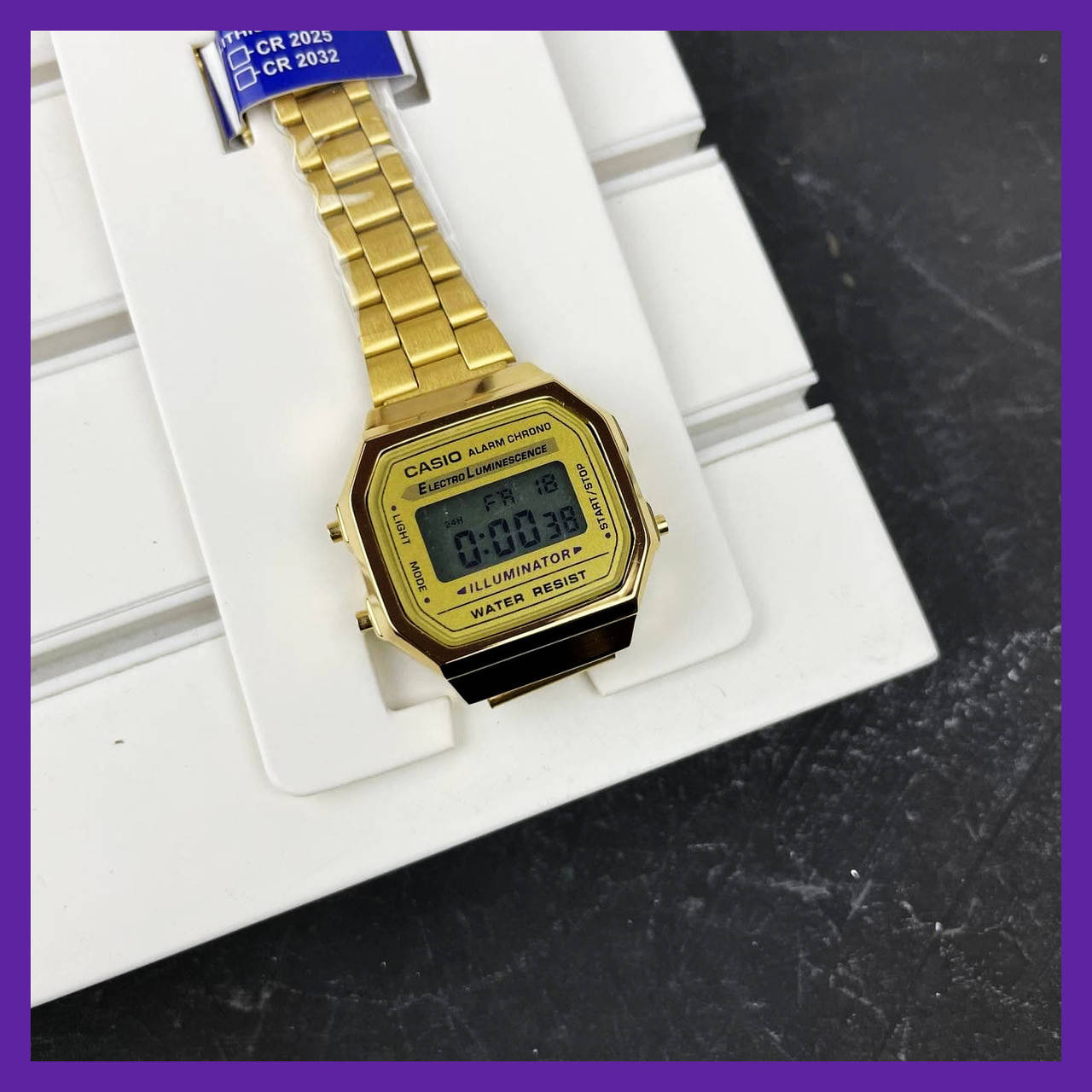 

Мужские наручные часы CASIO 168M ALL GOLD Золотой Электронный Casio