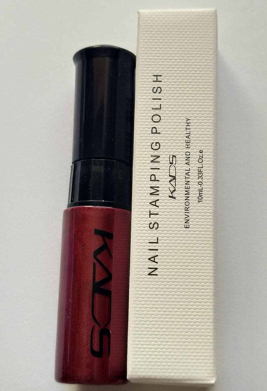 

Лак для стемпинга KADS. 7 мл. Бордовый с шиммером