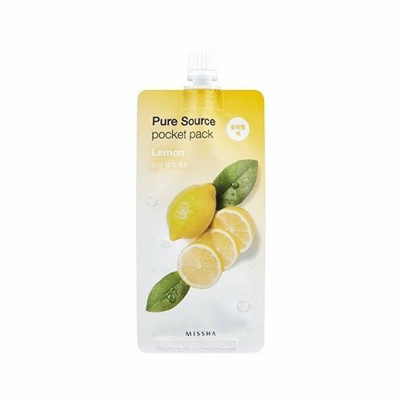 

Маска для лица ночная с экстрактом лимона MISSHA Pure Source Pocket Pack Lemon 10ml