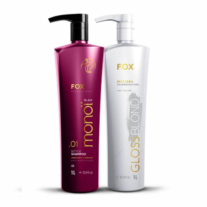 

Кератин для осветленных волос и блонда Fox Gloss Blond набор 2х50 мл