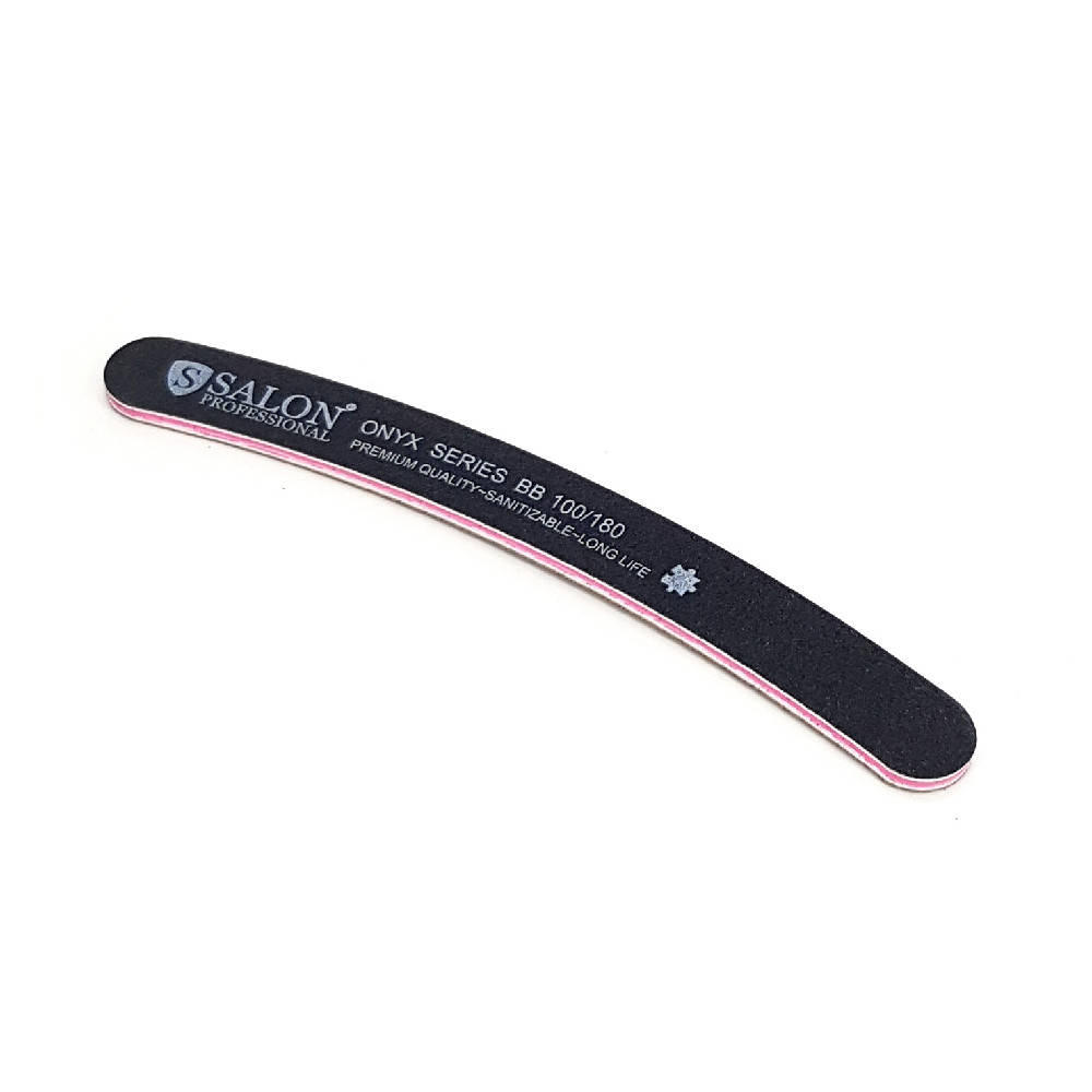 

Пилка для ногтей Salon Professional ONYX Series 100/180, банан