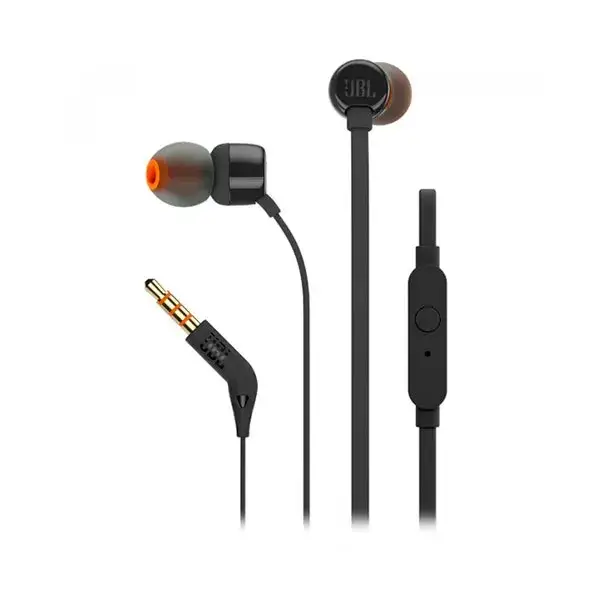 

Проводные наушники JBL T210 Black вакуумные с микрофоном