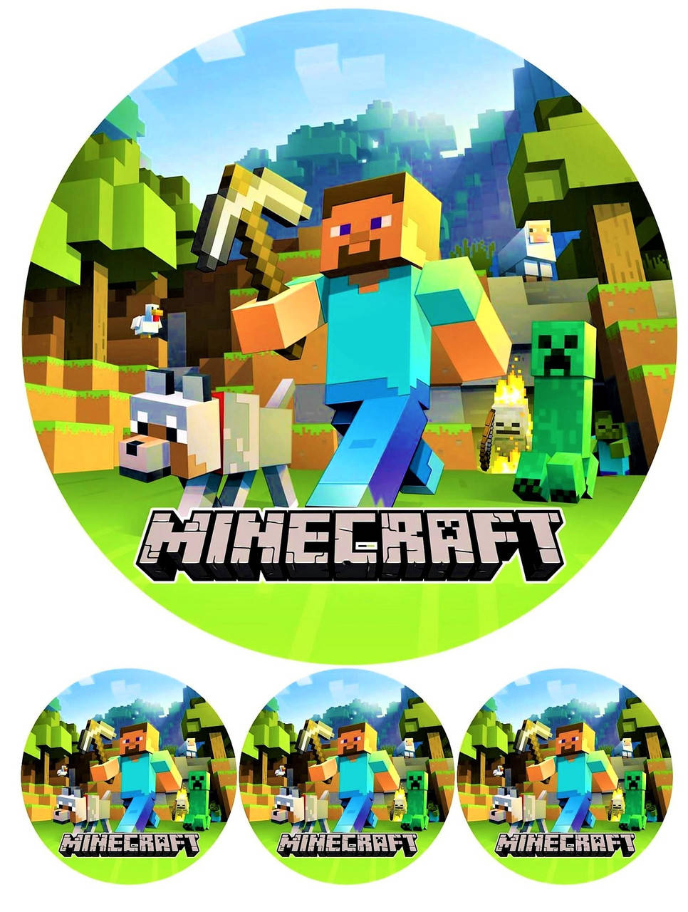 

Вафельна картинка МАЙНКРАФТ 5