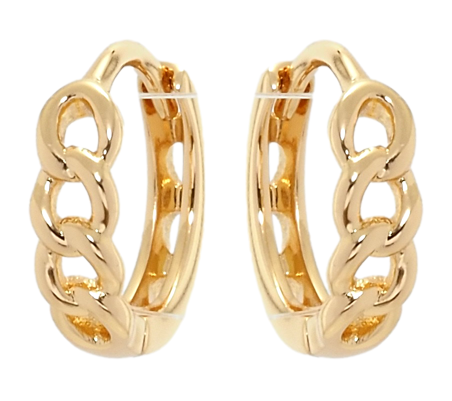 

Серьги Xuping Позолота 18K колечки "Цепочка"