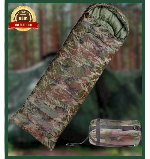 

Спальник Tactical Guard камуфляж на молнии, спальник военный 200х75 складной в чехле, Оливковый