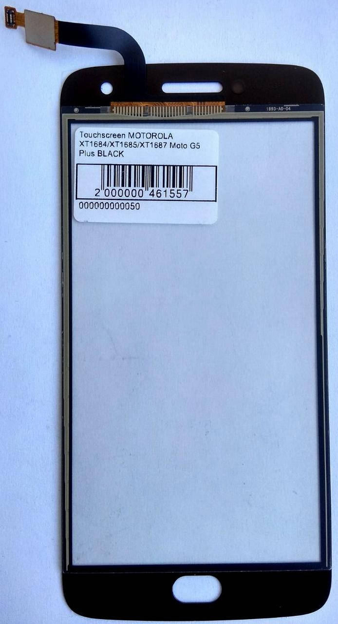 

Сенсор (тачскрин) для Motorola XT1684/XT1685/XT1687 Moto G5 Plus чёрный, Черный