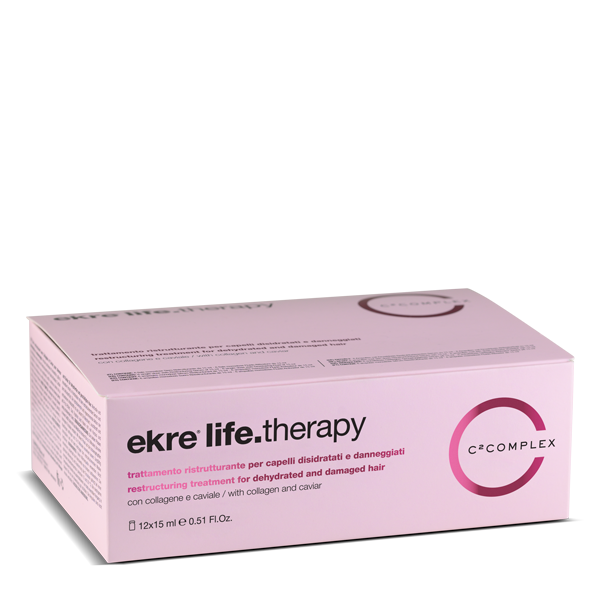 

Ампулы для реконструкции поврежденных волос EKRE Life.Therapy 12 шт 15 мл