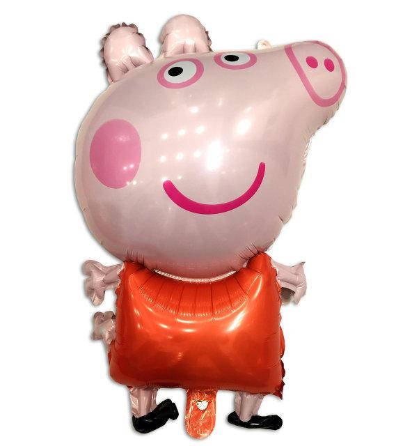 

Фольговані фігурні кулі "Свинка Пеппа".розовая Размер:70см*40см., Розовый