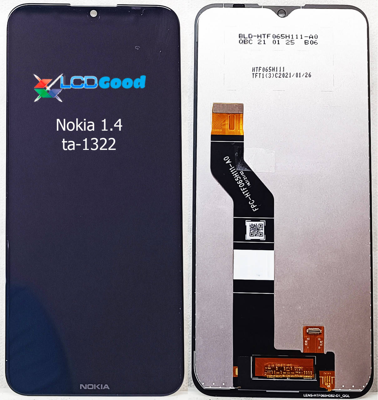

Модуль ( дисплей + сенсор ) Nokia 1.4 ta-1322 Оригінал чорний, Черный