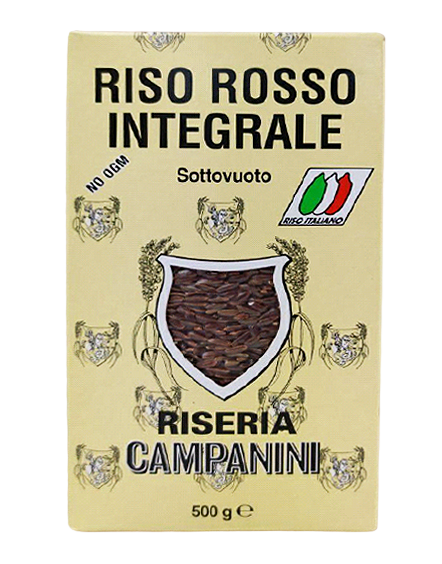 

Рис червоний Кампані Campani Rosso Integrale 500g 12шт/ящ (Код : 00-00004631)