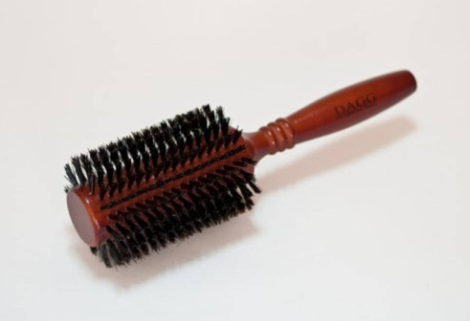 

Расческа круглая деревянная с натуральной щетиной, Красный