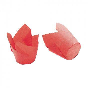 

Формочки тюльпан ТЛ-140 (d=50мм, h=50/75мм) червноний п. P.S. 40 г/м.кв. (150 шт.), Красный