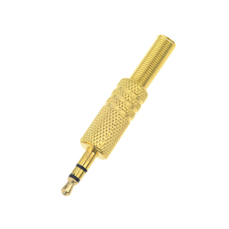 

Штекер FreeEnd-Jack 3.5mm 3pin Lucom /M конектор під пайку StereoGold Золотистый(62.09.8108)