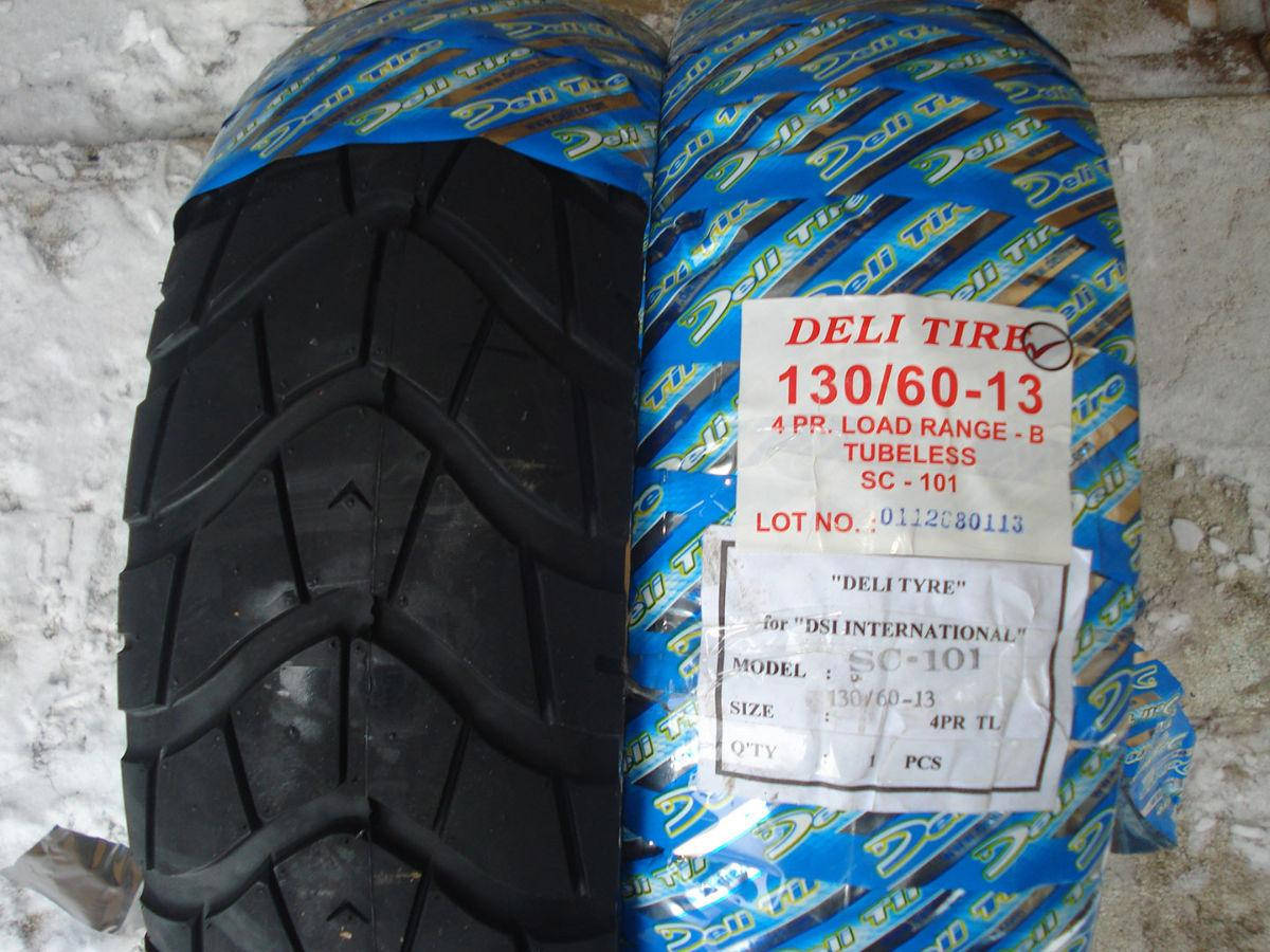 

Покрышка на скутер 130/60-13 Deli Tire SC- 101TL