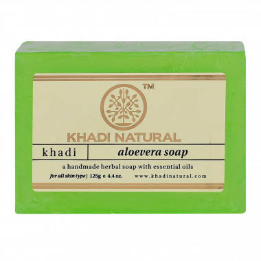 

Мыло Алоэ вера Кхади 125 г (Aloevera Soap Khadi Natural)