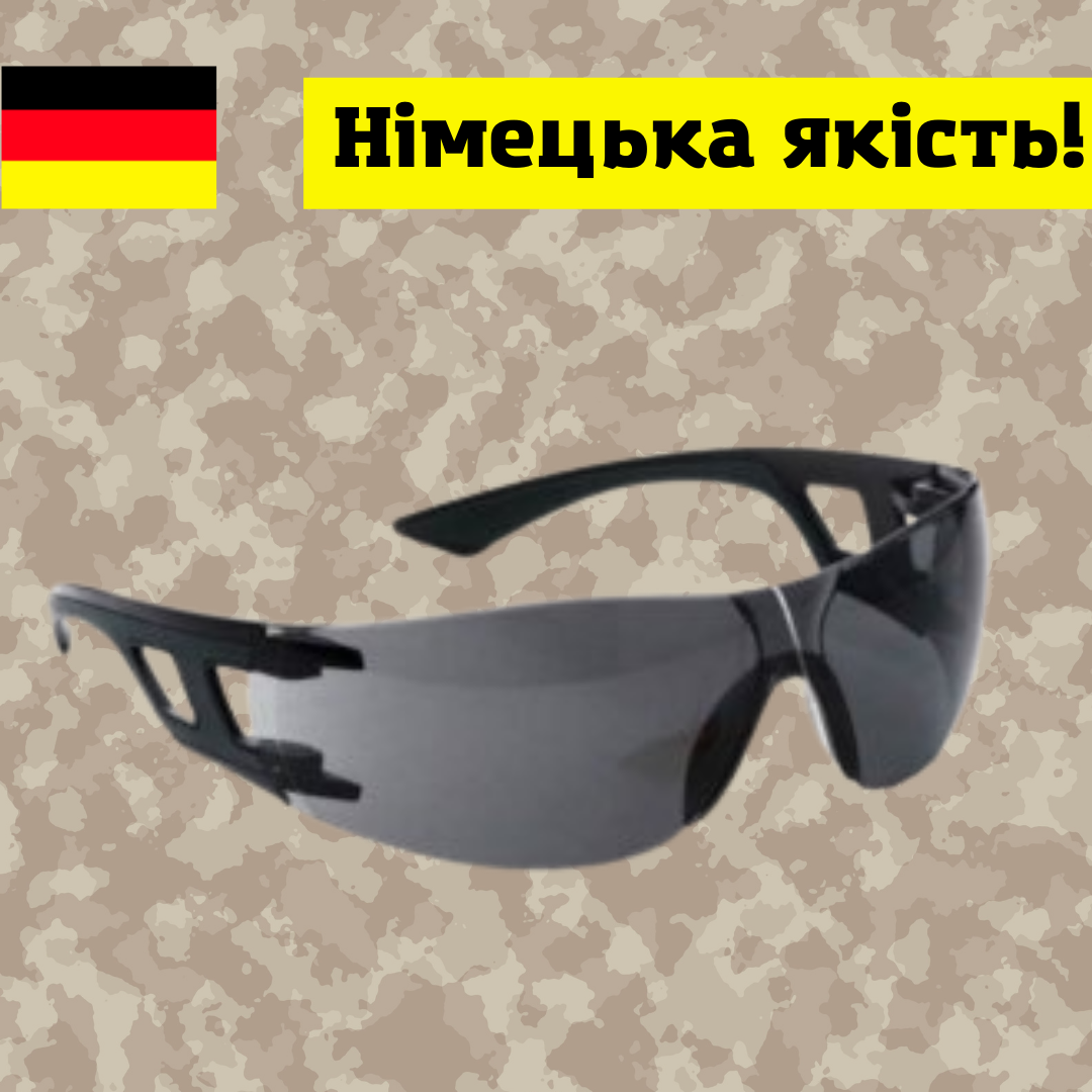 

Очки тактические защитные армейские из поликарбоната черного цвета, очки баллистические черные