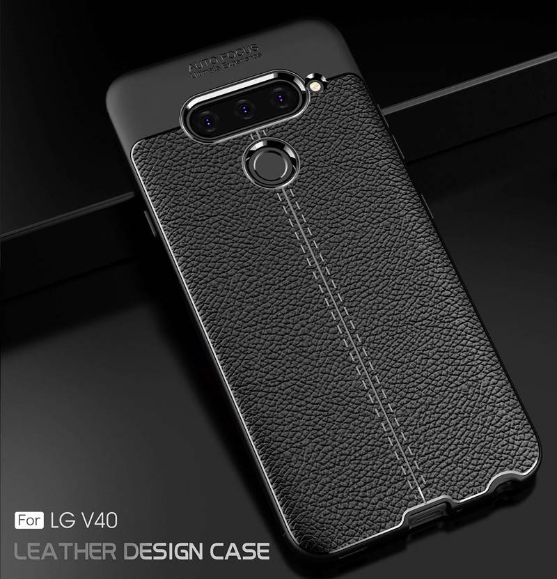 

Силиконовый защитный чехол бампер для LG V40 черный