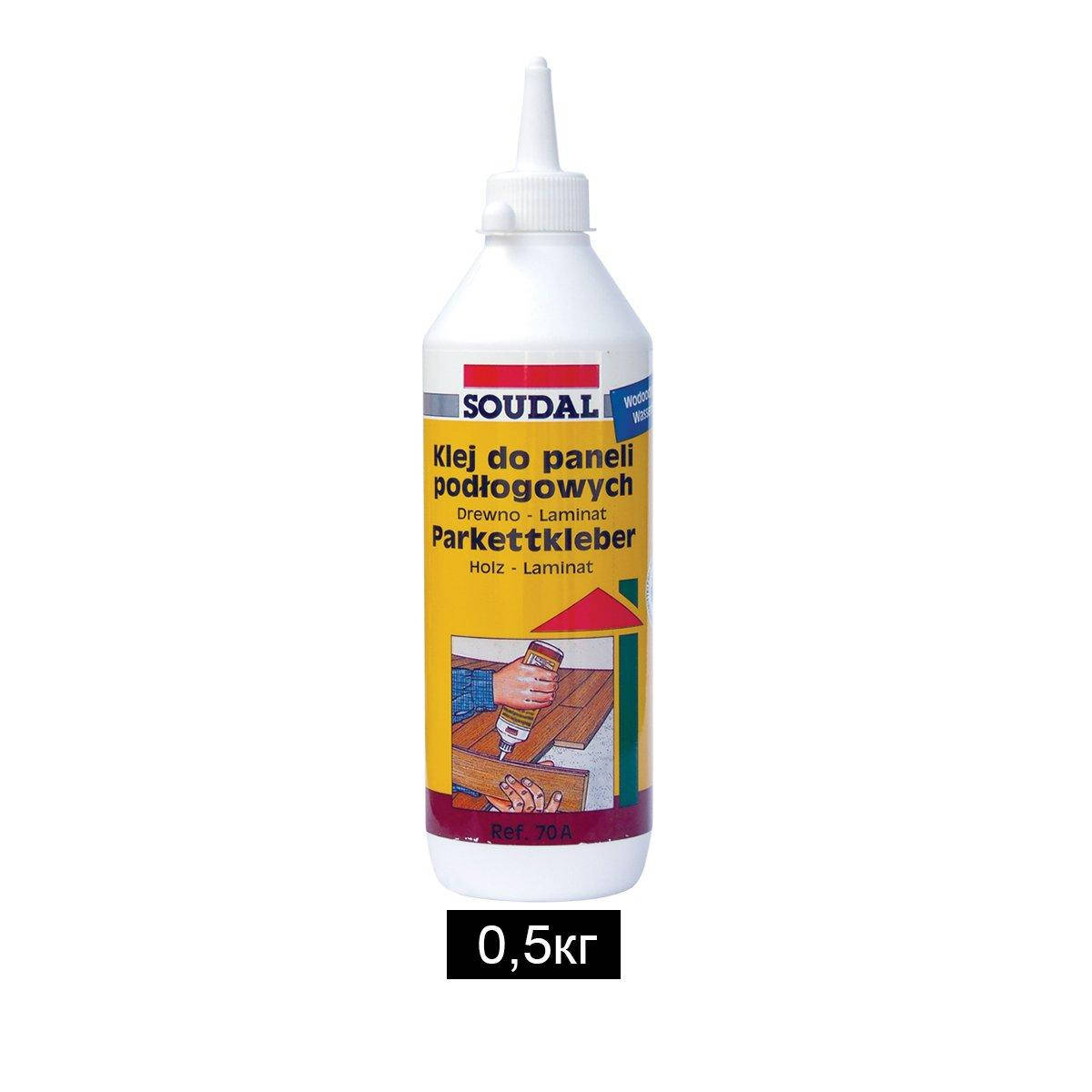 

Клей для ламината 0.5кг, 70А pvac d3, Soudal [000030000070005000] Соудал