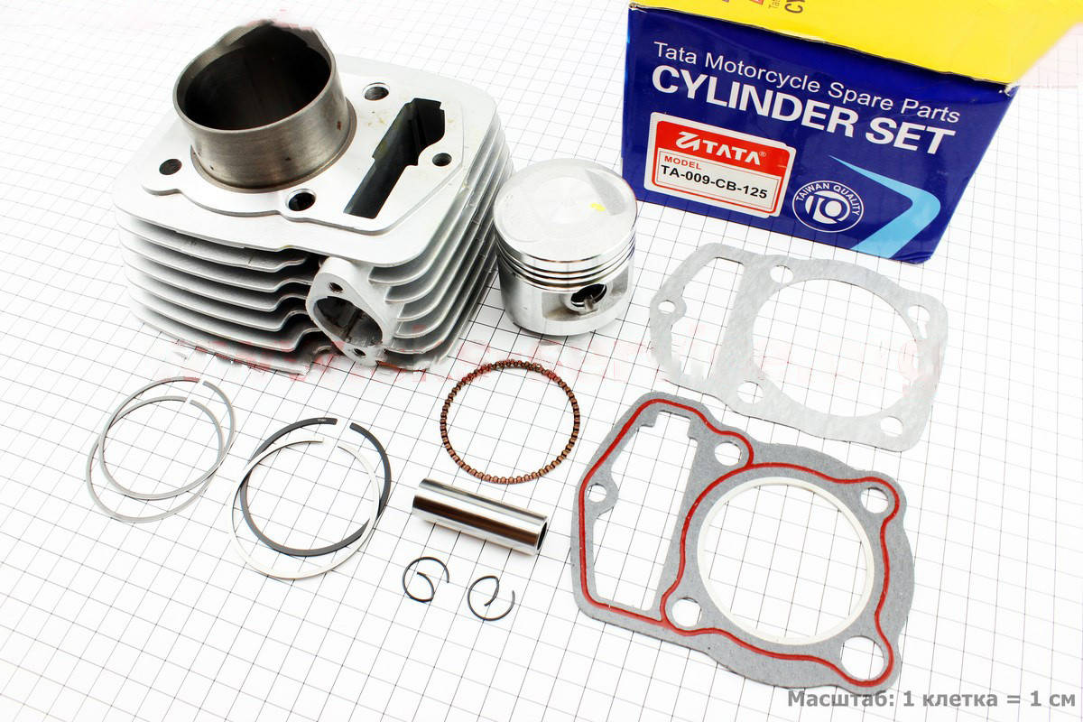 

Цилиндр к-кт (цпг) CB125cc-56,5мм (палец 15мм) на мотоцикл VIPER -125-J