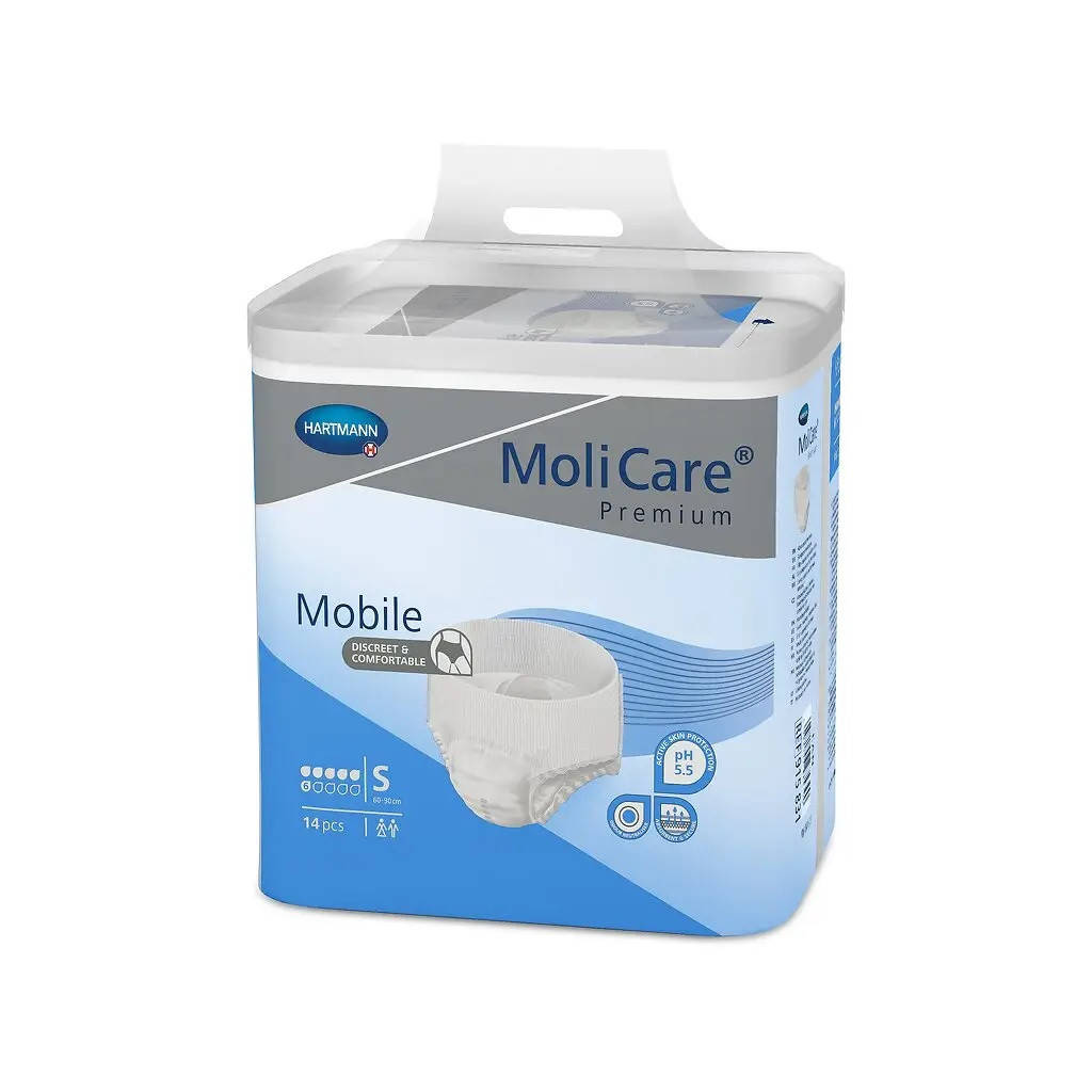 

Трусы впитывающие для взрослых MoliCare Premium Mobile 6 капель S 14шт
