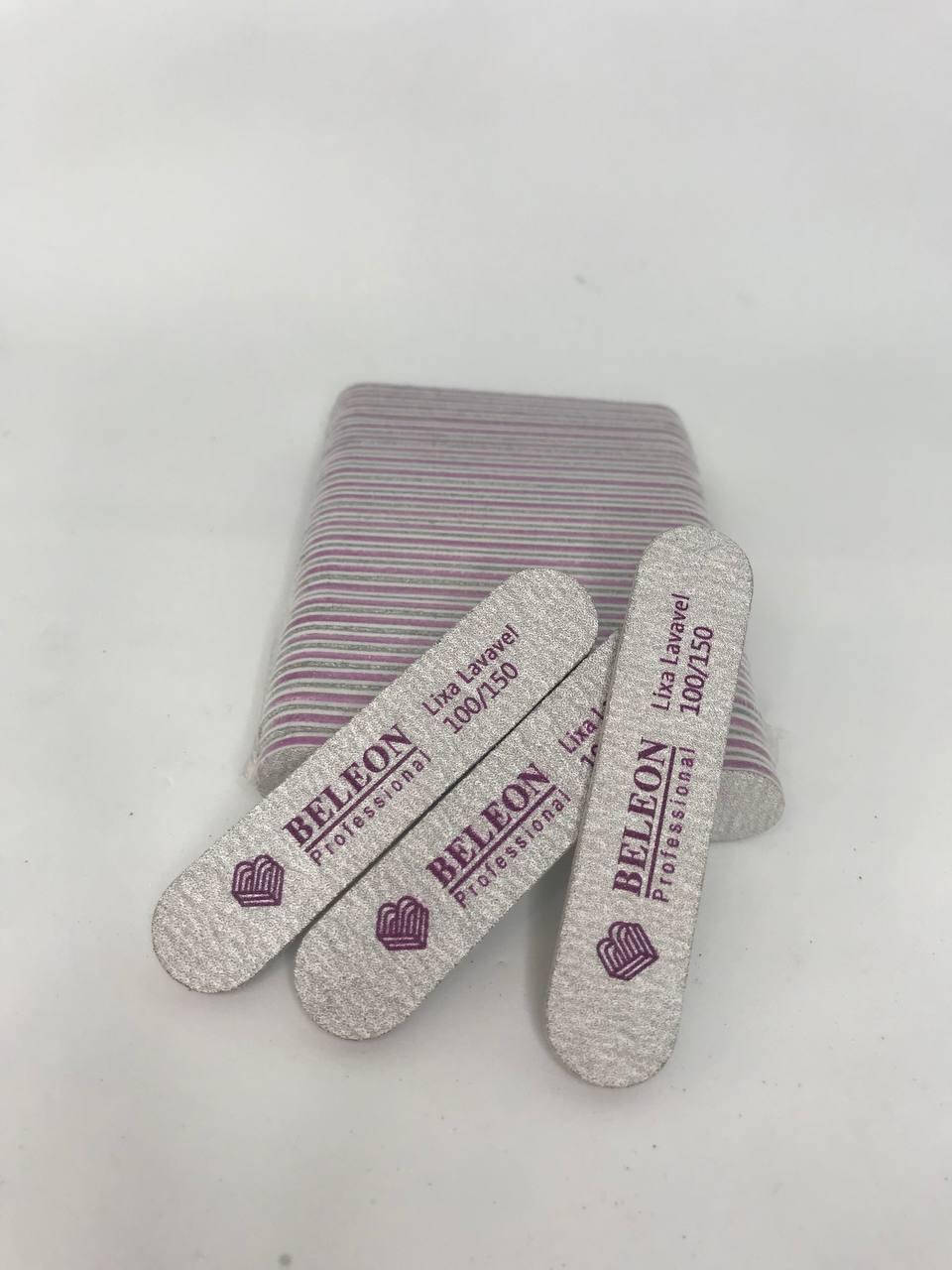 

Пилка для ногтей mini BELEON 100/150, 25шт/уп.