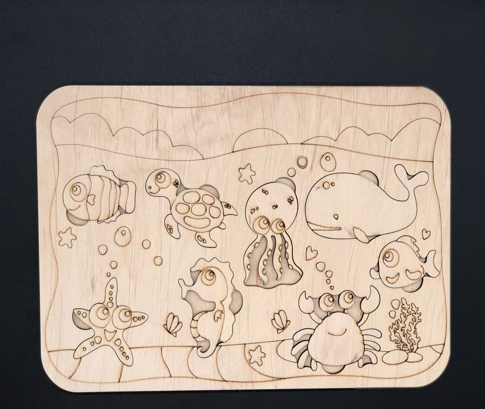 

Деревянный-сортер "Водный мир" 25*18см