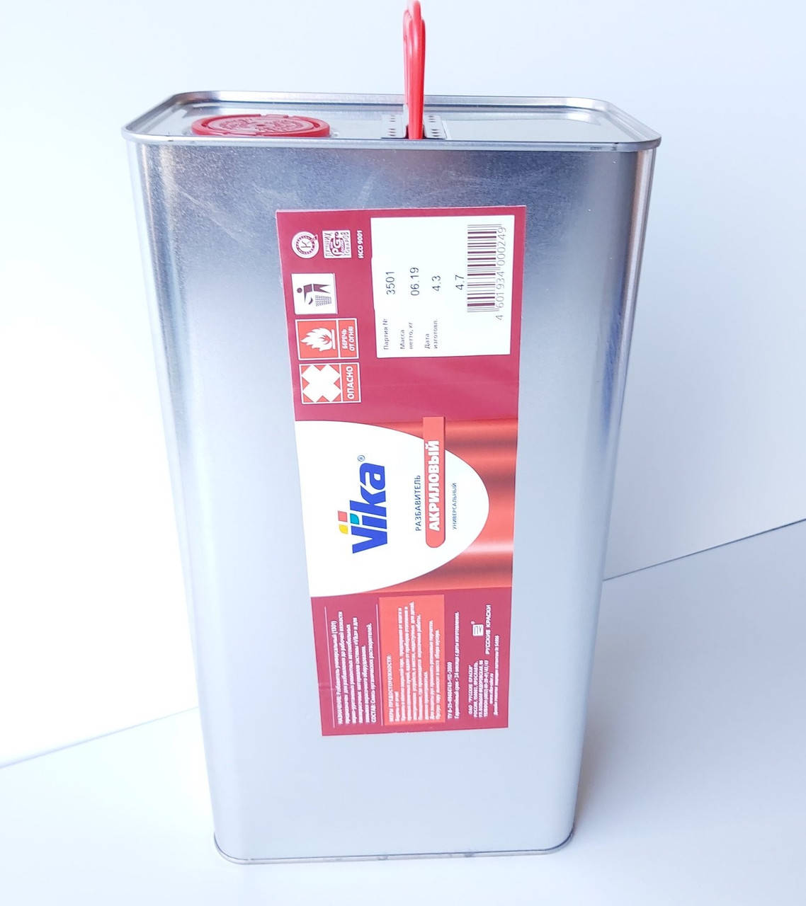 

Растворитель акриловый универсальный 1301 Vika (Вика) 5л (4,3кг)