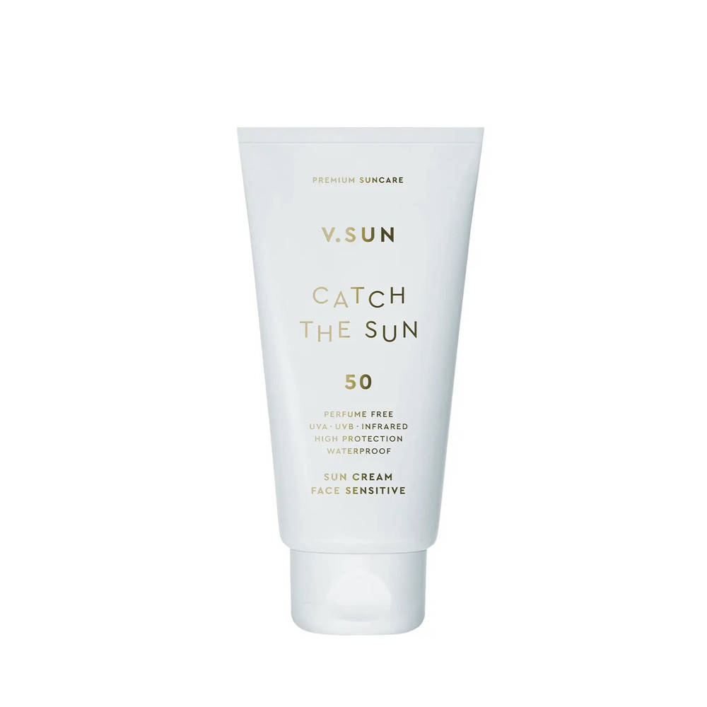 

Солнцезащитный крем для лица V.SUN, sun cream face sensitive SPF 50 Perfume Free 75 мл