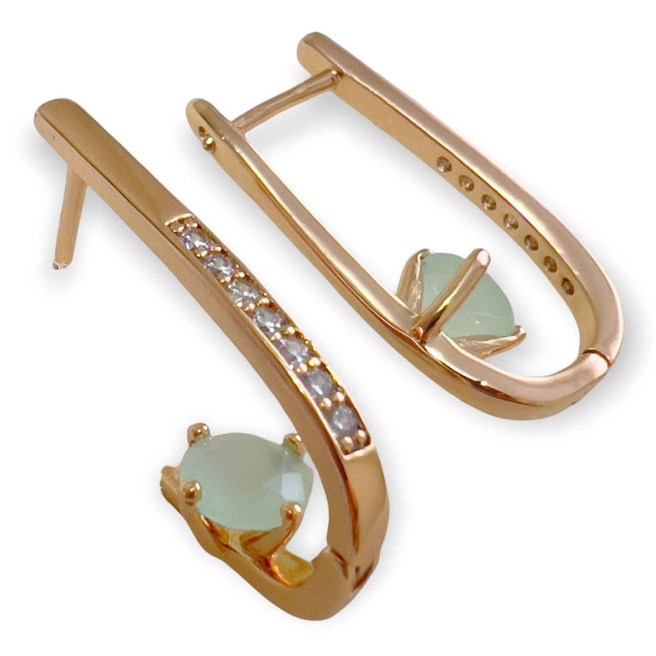 

Серьги ксюпинг. 18k