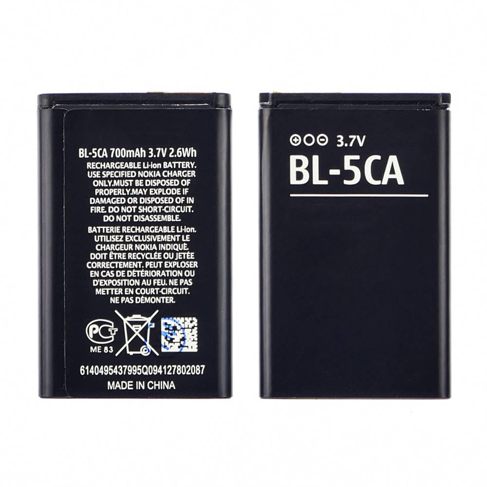 

Аккумулятор BL-5CA для Nokia 100/ 101/ 1200/ 1208/ 1680c AAAA