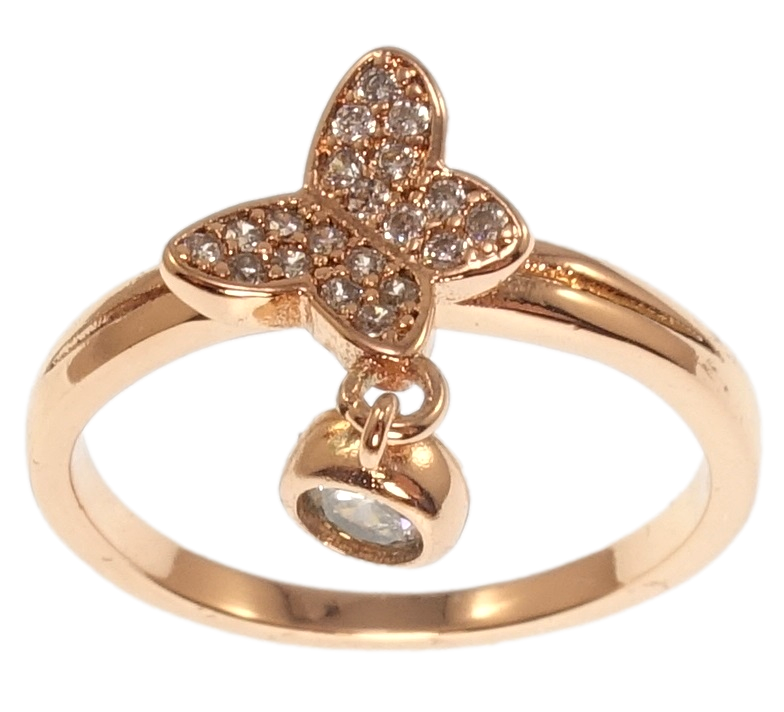 

Кольцо Xuping Позолота РО "Бабочка" р.17.5,19